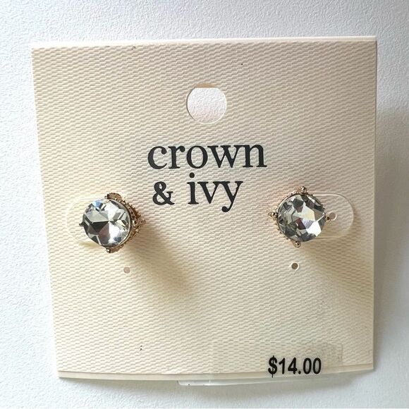 Earring Bundle 5 pair Hoop Stud Dangle Gold and Silvertone Earrings Jewelry NWT - Picture 6 of 7